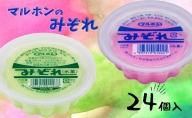 能代名物 マルホンの「みぞれアソート」2種類×各12個 カップアイス 氷菓