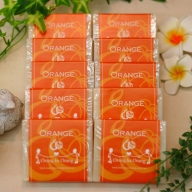 020C102 無添加手作り石鹸 一番人気のオレンジが好きなあなたに（オレンジ80g×10個）