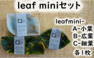 2515　隠岐の島町産海洋プラスチックごみが生まれ変わった　leaf miniセット