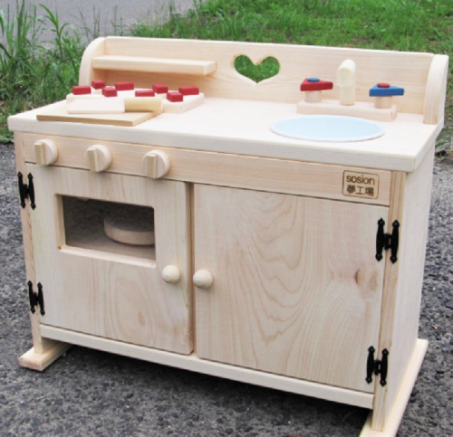 手作り木製ままごとキッチン総吉野の桧製DHK 099H2119 1077387 - 大阪府泉佐野市
