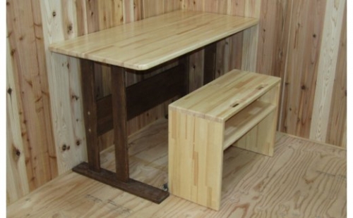 手作り木製ダイニングテーブルセットVer.2 099H2168 1077436 - 大阪府泉佐野市