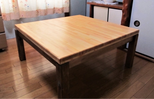 手作り木製 ローテーブル「こたつにも使ってね」 099H2185 1077453 - 大阪府泉佐野市