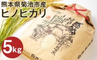 熊本県菊池産 ヒノヒカリ 白米 5kg 七城物語 高野さんちの自然栽培米 精米