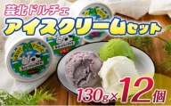 芸北ドルチェ アイスクリーム 12種食べ比べセット(130ml×12個)
