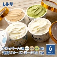 【無添加】北海道 アイスクリーム3種×4個（ミルク・紅茶・抹茶）とフローズンヨーグルト×2個セット【11036】