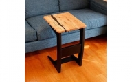 足が入りやすい無垢の木100%で作るソファーテーブル メイプル(楓)の希少な杢目を楽しむリバーテーブル