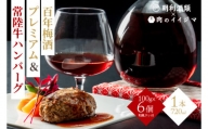 ZZ-2　【明利酒類×肉のイイジマ】百年梅酒プレミアム＆常陸牛ハンバーグ
