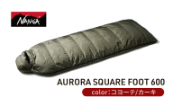 NANGA ダウンシュラフ AURORA SQUARE FOOT 600