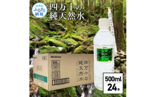 SKS061 四万十の純天然水 500ml×24本 水 天然水 ナチュラルミネラルウォーター モンドセレクション金賞受賞 健康 おいしい お水 飲みやすい おすすめ ご家庭用 ご自宅用 防災 水 まとめ買い 1087540 - 高知県芸西村