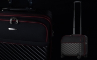 [amant-AVANT] フロントオープン EVA スーツケース 横型 機内持ち込み S ダイヤルロック (ブラック) [10028D]　AY183