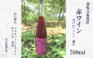 黒髪山葡萄園 赤ワイン 500ml 岡山ワインバレー醸造 1本