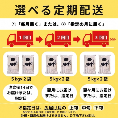 新米 令和5年産 】＼定期便6回／ 田村産 コシヒカリ 1俵 60kg 10kg