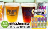 【6回定期便】オラホビール3種飲み比べ10本セット