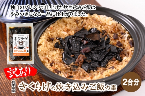 【訳あり】きくらげの炊き込みご飯の素 おかず 惣菜 1099256 - 熊本県八代市