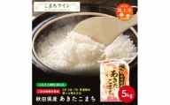 【選べる精米方法：玄米】令和5年産 秋田県産 あきたこまち5kg