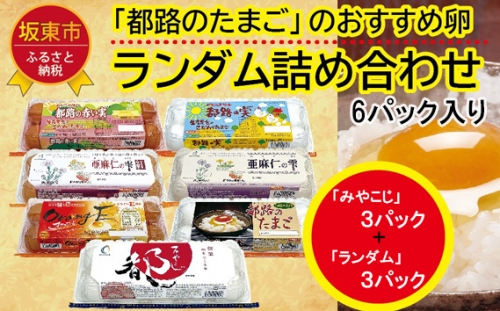 No.432 たまご好きが唸る！「都路のたまご」バラエティーパック※「みやこじ」30個（25個＋卵割れ補償5個）、「ランダム」30個（25個＋卵割れ補償5個） ／ タマゴ セット 食べ比べ 茨城県 1101224 - 茨城県坂東市