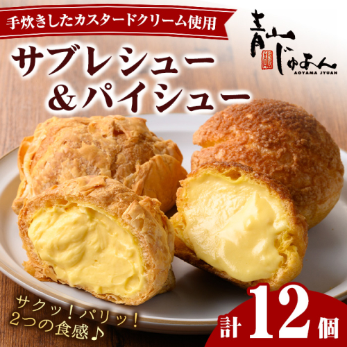No.1049-B 薩摩77万石溶岩サブレシュー＆パイシュー(12個入)【青山じゅあん】 1101750 - 鹿児島県日置市