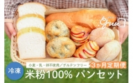 [3ヶ月定期便] 米粉100%グルテンフリー 米粉のパン.guuセット 特定原材料7品目不使用 [4288]