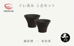 驚くほど薄く繊細な越前薄作りと同じ技術で作り上げたぐい呑です。緩やかに広がる口縁は土ものには思えないシャープさがあります。お気に入りのお酒を？む時にはぜひ使ってほしいぐい呑を2個セットにしました。※画