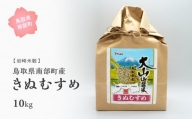 【iw11b】鳥取県南部町産きぬむすめ10kg [令和5年産]＜玄米でお届け＞