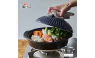 【萬古焼（ばんこやき）】土鍋9号【瑠璃】 おしゃれ ご飯 三人用 四人用 家族 3人 4人 料理 贈り物【直火・レンジ・炊飯 OK】（9号2.7L炊飯 計量カップ不要）菊花 銀峯 GINPO 鍋