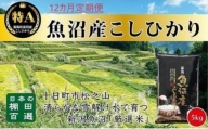 「12カ月定期便」日本棚田百選のお米　天空の里・魚沼産こしひかり　5kg×12回