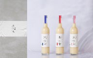 100325【水と米-mizu et rice-】自家栽培米で醸す甘酒とどぶろく(甘口・辛口)3本セット