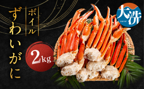 【12月25日決済確定分まで年内発送】 ずわいがに ボイル ２kg カニ専門店 カジマ 蟹 カニ 海鮮 冷凍 焼きガニ 鍋 蟹 ズワイ ズワイガニ カニ 111992 - 茨城県大洗町