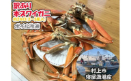 [訳あり]本ズワイガニ 約2kg(2〜6尾入)[新潟県村上市寝屋漁港産][数量・期間限定] 1079001