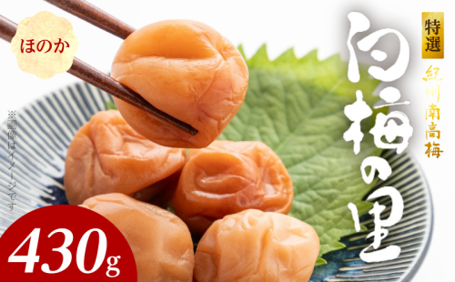 SF2009_特選紀州南高梅「白梅の里」ほのか　430ｇ 1121941 - 和歌山県湯浅町
