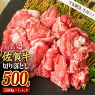 佐賀牛 贅沢 切り落とし 500g 【すき焼き 牛丼 A5 A4 希少 国産和牛 牛肉 肉 牛】(H085183)