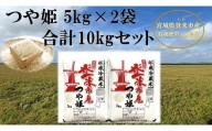 【冷蔵米】令和５年宮城県登米市産「つや姫」5kg×2袋 合計10kgセット
