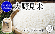 [四万十源流]特別栽培大野見米にこまる10kg(玄米)