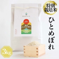 【ふるさと納税】令和5年産　特別栽培米　ひとめぼれ　3kg（新米）