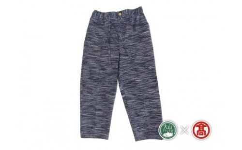 ＜ごとう絣店＞弓浜絣 作務衣 下衣（大山ブランド会）米子高島屋 556-AK8 0376 113143 - 鳥取県江府町