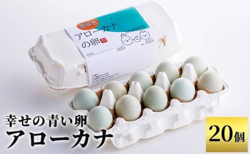幸せの青い卵　アローカナ　20個　 1131796 - 静岡県森町