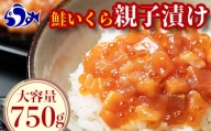 【1月発送】北海道産 鮭といくらの親子漬け 750g （250g × 3パック） 小分け 国産 北海道 羅臼 サケ さけ シャケ しゃけ イクラ 魚卵 鮭卵 醤油漬け F21M-953A