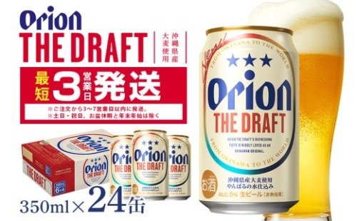  オリオンビール ＜ オリオン ザ・ドラフト ＞ 350ml × 24缶 1ケース 24本 クラフトビール 沖縄 ビール BEER ドラフト 生ビール オリオン orion お酒 缶ビール 地ビール 箱買い まとめ買い アルコール 度数 5％ ギフト 冬ギフト お歳暮 誕生日 缶  沖縄県 糸満市