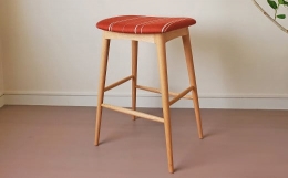 【ふるさと納税】【完全受注生産】 elfin high stool (ハイスツール)【樹種：レッドオーク】椅子 インテリア