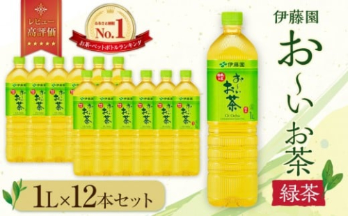 お～いお茶 緑茶1L×12本セット［おーいお茶 ペットボトル 1リットル ケース 箱 伊藤園 静岡］ 1135186 - 静岡県御前崎市