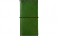 本革トラベラーズノートレギュラーサイズ対応パスポートケース　フィーユ(緑色)