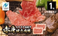 国産牛 赤身 焼き肉 1kg(500g×2パック)【コーシン】