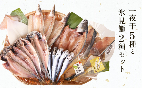 氷見 堀与おすすめ一夜干5種と氷見鰤2種セット 富山県 氷見市 干物 詰め合わせ 食べ比べ セット ブリ ぶり 切り身 1139937 - 富山県氷見市
