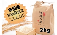 【令和５年産】魚沼産特別栽培米コシヒカリ［清津の恵］精米2kg（１kgx２袋）