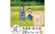 佐渡島産 新之助 玄米10Kg(5kg×2袋)【令和5年産】