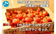 【2024年発送】北海道上ノ国町産 寅福菜園のトマト「サステナブルトマト＆ミニトマトセット」　各2㎏