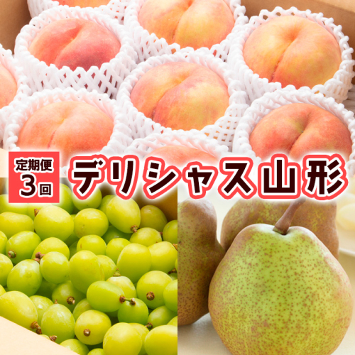 【定期便3回】デリシャス山形【令和8年産先行予約】FU23-799 1141869 - 山形県山形市