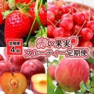 【定期便4回】赤い果実・フルーティー定期便 【令和6年産先行予約】FS23-804