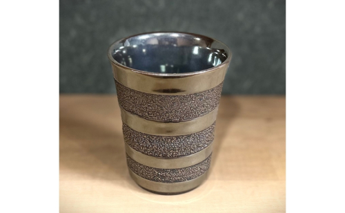 若狭鳳足焼　年縞シマシマ ミニカップ［高島屋選定品］ 雑貨 日用品 食器  114296 - 福井県若狭町