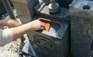 [№5749-0557]墓石クリーニング